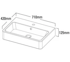 Roper Rhodes Hampton Rectangular White Countertop Basin - HAM560C -Duravit Store M 2018 7 31 6 30 14 319