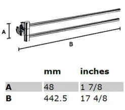 Smedbo Home 440mm Swing Arm Towel Rail -Duravit Store M 2018 7 4 12 17 9 673