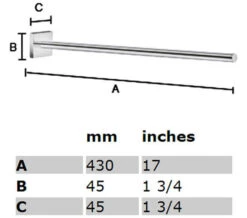 Smedbo House 430mm Fixed Towel Rail -Duravit Store M 2018 7 4 12 2 3 46