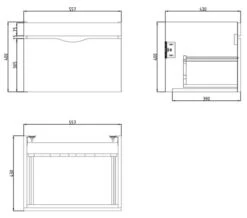 Saneux Indigo Wall Mounted 1 Drawer Unit -Duravit Store M 2018 8 27 14 13 26 947