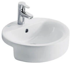 Ideal Standard Concept Sphere 450mm Semi-Countertop 1 Tap Hole Washbasin