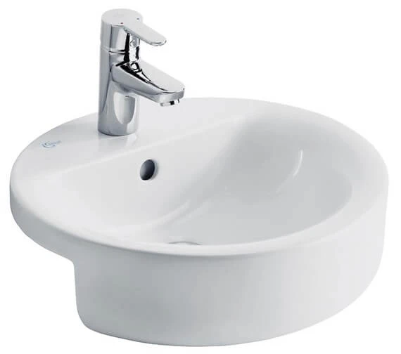 Ideal Standard Concept Sphere 450mm Semi-Countertop 1 Tap Hole Washbasin 3 Ideal Standard Concept Sphere 450mm Semi-Countertop 1 Tap Hole Washbasin
