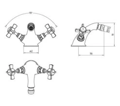 Nuie Beaumont Luxury Mono Bidet Mixer Chrome Tap With Pop-Up Waste -Duravit Store M 2018 8 31 13 55 47 693