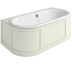 Burlington London 1800 X 950mm Back-To-Wall Bath With Curved Surround -Duravit Store M 2018 8 9 8 57 26 841