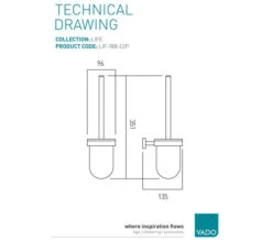 Vado Life Wall Mounted Chrome Toilet Brush And Holder -Duravit Store M 2018 9 12 11 9 46 638