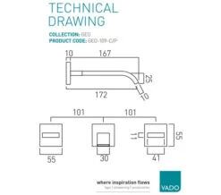 Vado Geo Chrome Wall Mounted 3 Hole Basin Mixer Tap -Duravit Store M 2018 9 12 12 36 8 248