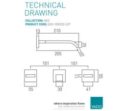 Vado Geo Chrome Wall Mounted 3 Hole Basin Mixer Tap -Duravit Store M 2018 9 12 12 42 6 912
