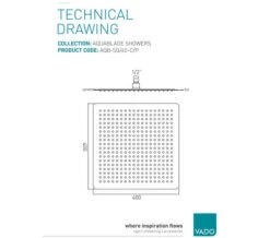 Vado Aquablade Single Function Square Slimline Shower Head -Duravit Store M 2018 9 12 7 55 34 523