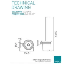 Vado Elements Chrome Toilet Brush With Frosted Glass Holder -Duravit Store M 2018 9 12 8 17 56 11