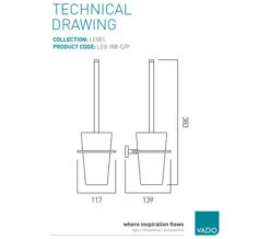 Vado Level Wall Mounted Chrome Toilet Cleaning Set -Duravit Store M 2018 9 12 8 8 20 386