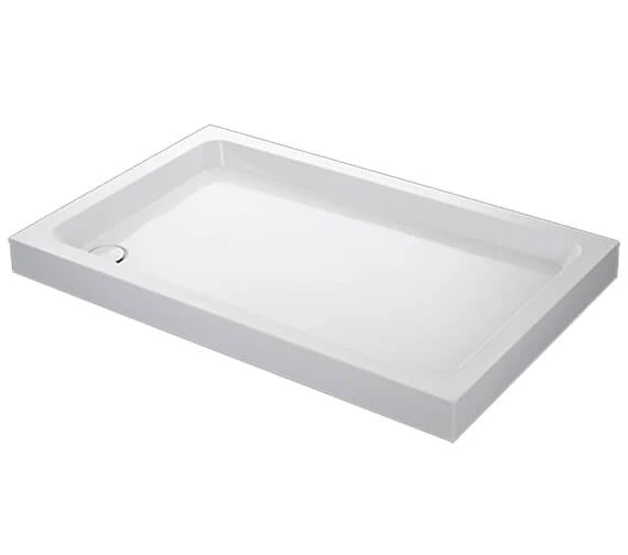 Mira Flight Rectangular Shower Tray White With Waste 6 Mira Flight Rectangular Shower Tray White With Waste - Image 4
