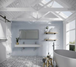 HIB Georgia Bevelled Edge Mirror On Clear Glass Frame 500 X 700mm -Duravit Store M 2019 1 11 14 44 47 519