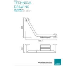 Vado Spa Angled Chrome Grab Rail With Basket -Duravit Store M 2019 1 14 12 7 55 144