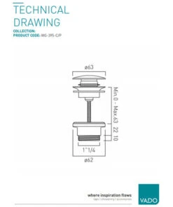 Vado Chrome Universal Click Clack Waste -Duravit Store M 2019 1 21 9 25 54 326