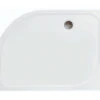 Merlyn Ionic Mstone Offset Quadrant 50mm Shower Tray With Waste