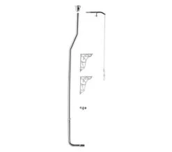 Nuie High Level Flush Pipe Pack Chrome