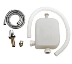 Nuie White Deck Shower Kit