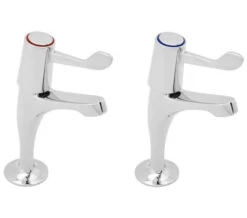 Deva Lever Action Chrome Sink Taps