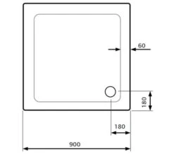 Lakes Standard Height 80mm Stone Resin White Square Shower Tray With Waste -Duravit Store M 2019 10 8 8 5 25 233