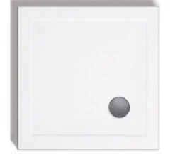 Lakes Standard Height 80mm Stone Resin White Square Shower Tray With Waste -Duravit Store M 2019 10 8 8 5 36 453