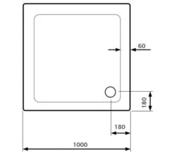 Lakes Standard Height 80mm Stone Resin White Square Shower Tray With Waste -Duravit Store M 2019 10 8 8 5 45 761