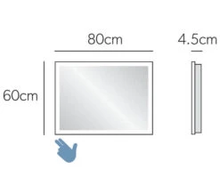HIB Globe 50 Steam Free LED Mirror With Ambient Lighting 500 X 700mm -Duravit Store M 2019 11 2 6 40 35 852