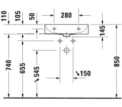 Duravit DuraSquare 500mm Furniture Washbasin -Duravit Store M 2019 11 5 9 16 37 356