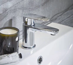 Tavistock Zero Mini Basin Mixer Tap With Click Waste