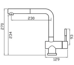 Clearwater Mercury L Monobloc Kitchen Sink Mixer Tap With Pull-Out Aerator -Duravit Store M 2019 12 27 13 25 35 151
