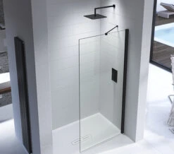 Kudos Ultimate Black 1952mm High Flat 8mm Glass Shower Panel -Duravit Store M 2019 12 3 8 56 29 181