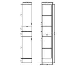Hudson Reed Fusion Full Depth 300 X 1940mm Tall Boy Unit -Duravit Store M 2019 2 11 9 18 44 280