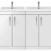 Nuie Athena 1200mm Wide Floor Standing 4 Door Cabinet And Double Basin -Duravit Store M 2019 2 13 9 59 55 145