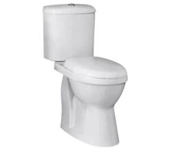 Nuie Doc M 360 X 650mm Comfort Height White Pan Cistern And Seat
