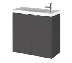 Hudson Reed Fusion 600mm Wall Hung 2 Door Slimline Vanity Unit And Basin -Duravit Store M 2019 2 6 13 51 11 752