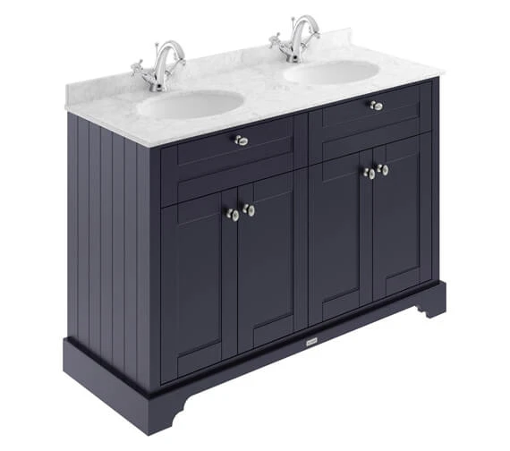 Hudson Reed Old London 1200mm Floor Standing Unit And Double Basin With Marble Top 10 Hudson Reed Old London 1200mm Floor Standing Unit And Double Basin With Marble Top - Image 8
