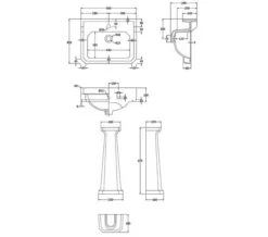 Hudson Reed Richmond Square Basin White And Full Pedestal 23 Hudson Reed Richmond Square Basin White And Full Pedestal -Duravit Store M 2019 3 27 11 42 49 558