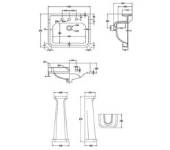 Hudson Reed Richmond Square Basin White And Full Pedestal 33 Hudson Reed Richmond Square Basin White And Full Pedestal -Duravit Store M 2019 3 27 11 48 23 815