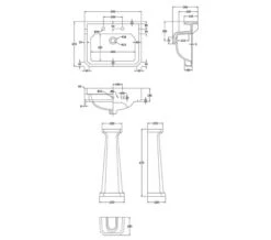 Hudson Reed Richmond Square Basin White And Full Pedestal 31 Hudson Reed Richmond Square Basin White And Full Pedestal -Duravit Store M 2019 3 27 9 13 43 684