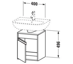 Duravit Ketho 400 X 360mm Wall-Mounted Vanity Unit For D-Code Basin 8 Duravit Ketho 400 X 360mm Wall-Mounted Vanity Unit For D-Code Basin -Duravit Store M 2019 3 28 10 21 52 351