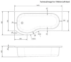 Nuie P-Shaped Shower Bath White 9 Nuie P-Shaped Shower Bath White -Duravit Store M 2019 3 28 10 29 47 160