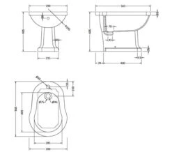 Hudson Reed Richmond 565mm 1 Tap Hole Floor Standing Bidet White -Duravit Store M 2019 3 28 11 4 38 554