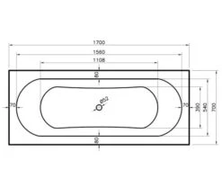 Hudson Reed Otley Round 1700mm Double Ended Eternalite Acrylic Bath -Duravit Store M 2019 3 4 7 36 13 13
