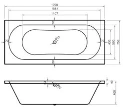 Hudson Reed Otley Round 1700mm Double Ended Eternalite Acrylic Bath -Duravit Store M 2019 3 4 7 37 9 864