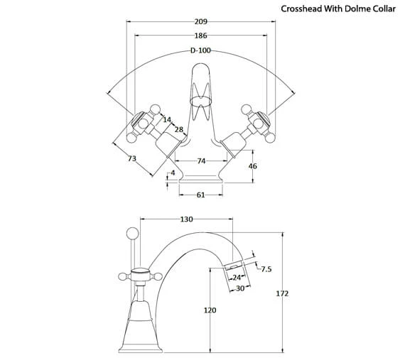 Hudson Reed Topaz Mono Basin Mixer Tap 9 Hudson Reed Topaz Mono Basin Mixer Tap - Image 7