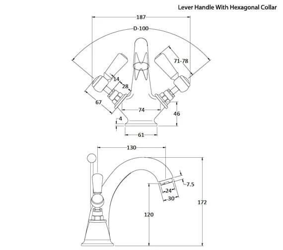 Hudson Reed Topaz Mono Basin Mixer Tap 12 Hudson Reed Topaz Mono Basin Mixer Tap - Image 10