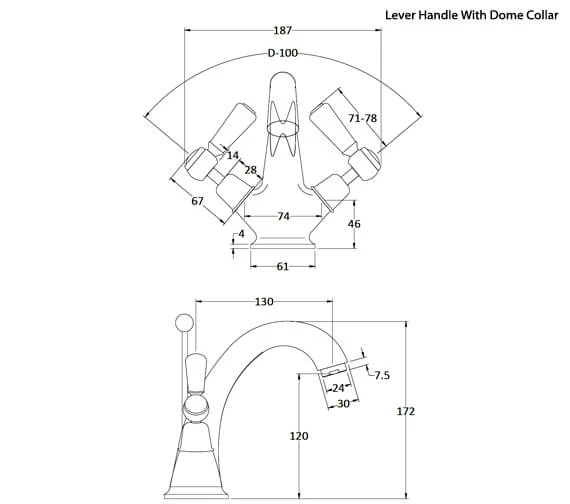 Hudson Reed Topaz Mono Basin Mixer Tap 15 Hudson Reed Topaz Mono Basin Mixer Tap - Image 13