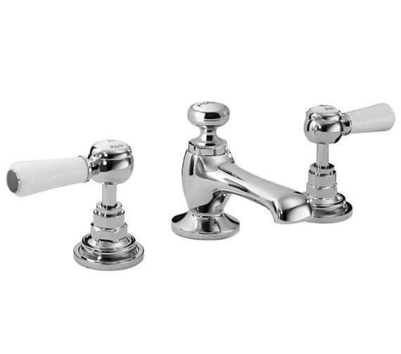 Hudson Reed Topaz 3 Tap Hole Basin Mixer Tap With Pop Up Waste 9 Hudson Reed Topaz 3 Tap Hole Basin Mixer Tap With Pop Up Waste - Image 7