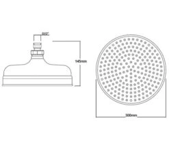 Hudson Reed Apron Round Fixed Shower Head Chrome -Duravit Store M 2019 4 18 14 17 27 862