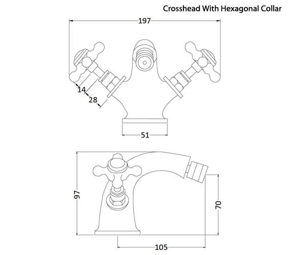 Hudson Reed Topaz Bidet Tap Chrome With Pop Up Waste 5 Hudson Reed Topaz Bidet Tap Chrome With Pop Up Waste - Image 3
