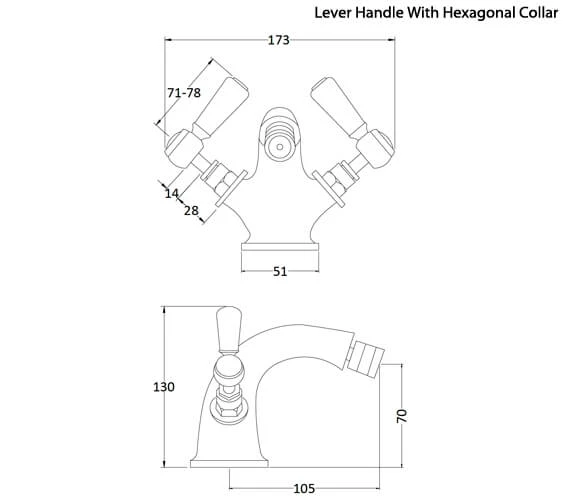 Hudson Reed Topaz Bidet Tap Chrome With Pop Up Waste 12 Hudson Reed Topaz Bidet Tap Chrome With Pop Up Waste - Image 10
